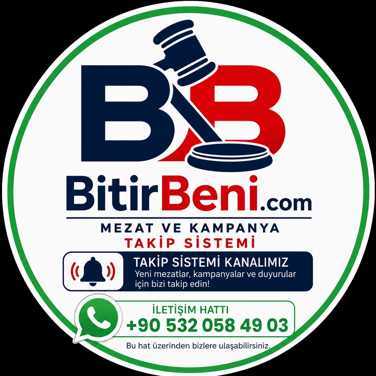 BitirBeni WhatsApp kanalı ve iletişim hattı